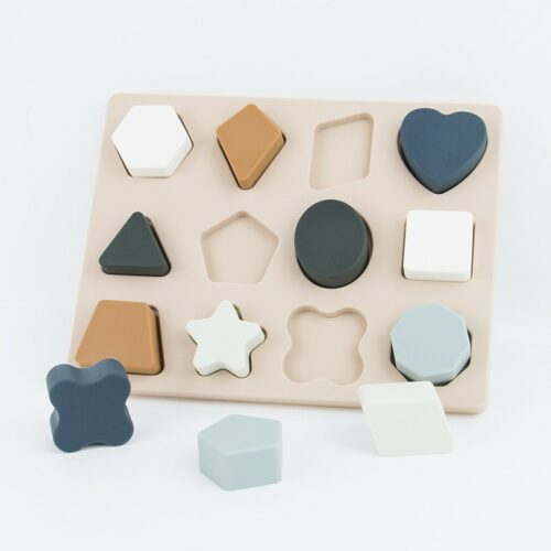 Shape Silicone Toddler Puzzle Safe for Baby Use