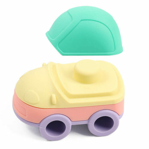 car shape baby silicone blocks
