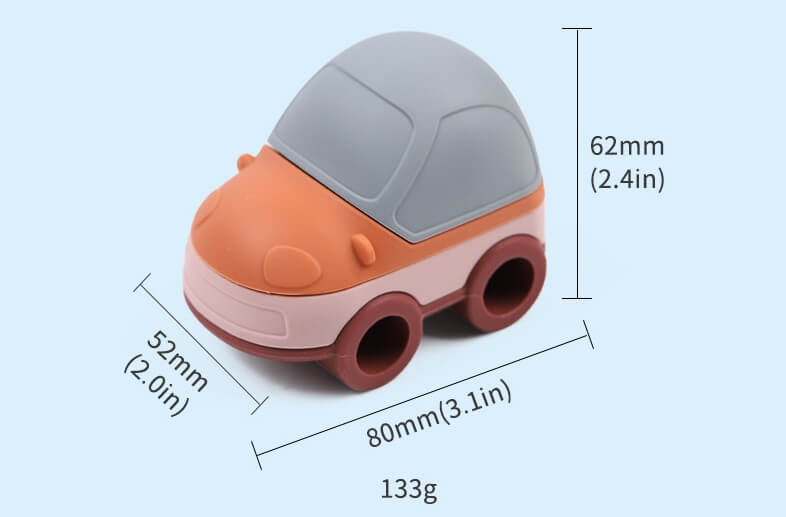 soft silicone car stacking toy