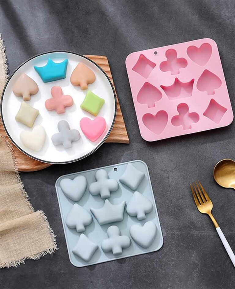 poker design silicone cake mold jelly mold, ice cube tray