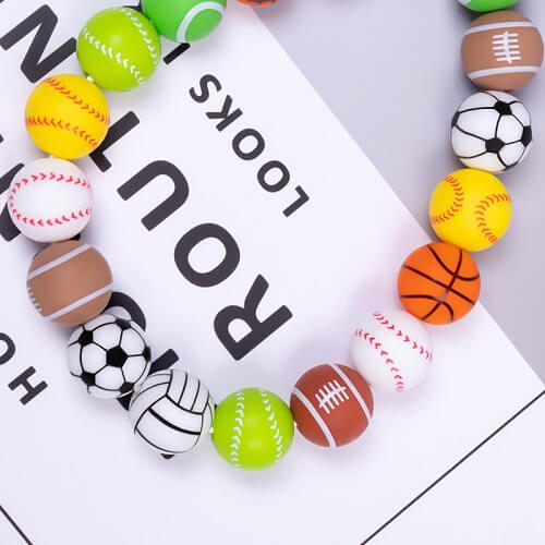 silicone sports beads